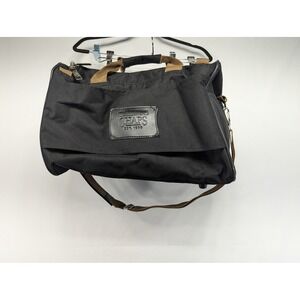 Chaps Black‎ Canvas Duffle Bag Travel Weekender Overnight Bag